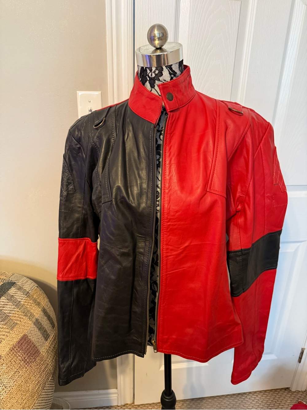 Harley Quinn Faux Leather Jacket